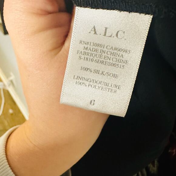 A.L.C. Annette Floral Silk Mini Long Sleeve Dress size 6 - Picture 16 of 16